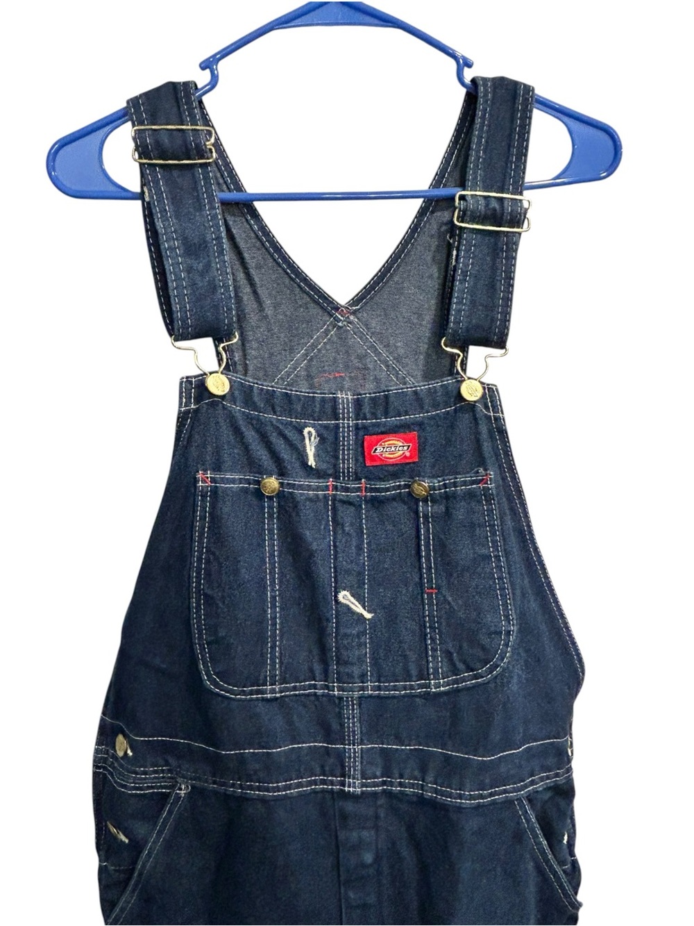 Dickies  Denim Overalls Men’s 38x32 Farm Casual Work Gorpcore Dark Wash